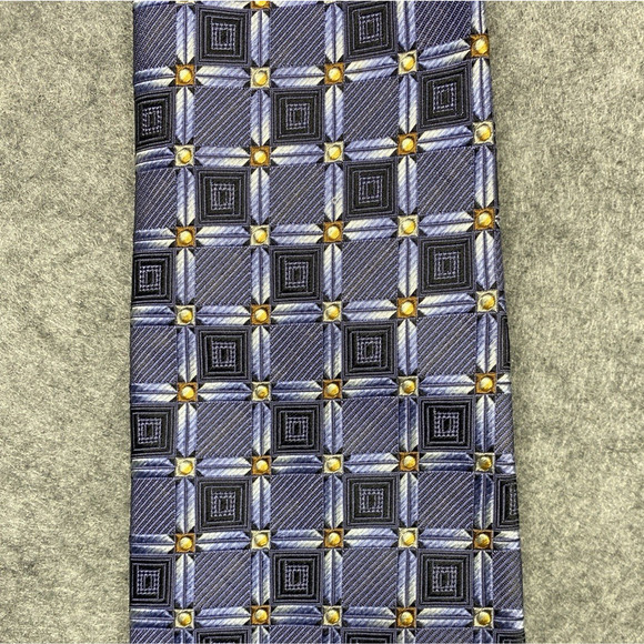 Robert Talbott Tie Mens Blue Geometric Best Of Class Nordstroms Workwear USA - Picture 4 of 11